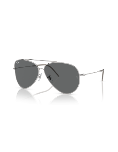 Occhiali sole Ray Ban Aviator Reverse RBR0101S 003/GR 59 Silver Dar...