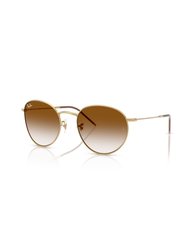 Occhiali sole Ray Ban Round Reverse RBR0103S 001/CB 55 Gold Brown G...