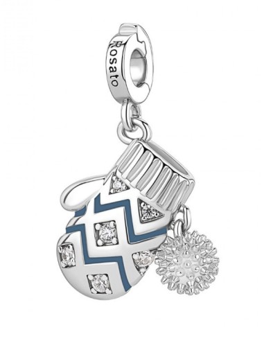 Charm ROSATO Storie in argento 925 RZ260R con smalti e cristalli GU...