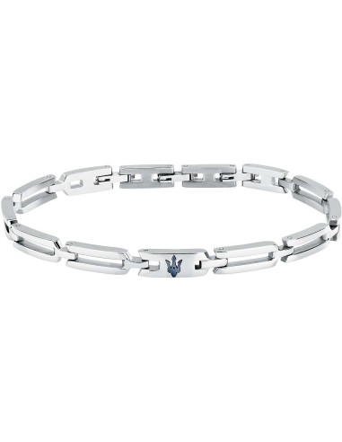 Bracciale MASERATI Iconic in acciaio e pvd blu JM424AVD73  a solo 6...
