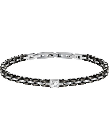 Bracciale MASERATI in acciaio e pvd nero JM420ATI02 only 99,00 € on...