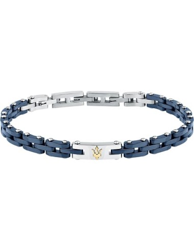 Bracciale MASERATI Ceramic in acciaio e blu JM425ATZ65  a solo 119,...