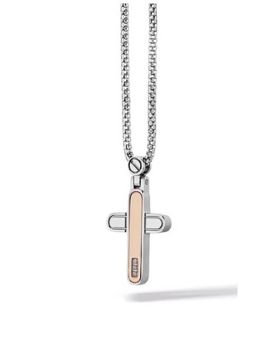 Acquista Collana COMETE GIOIELLI Uomo UGL 701 in acciaio pvd oro ro...