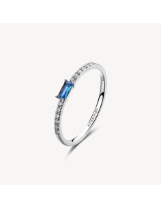 Anello BROSWAY FANCY in argento 925 cristalli bianchi e sapphire FF...