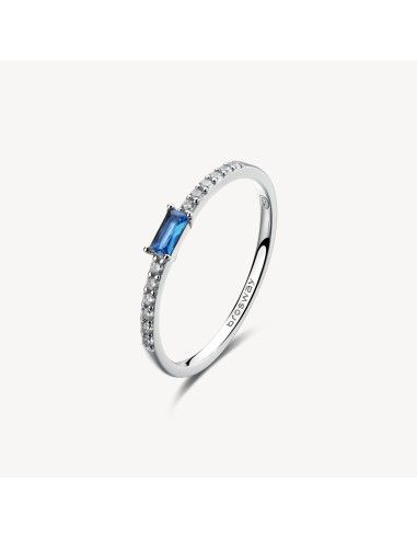 Anello BROSWAY FANCY in argento 925 cristalli bianchi e sapphire FF...