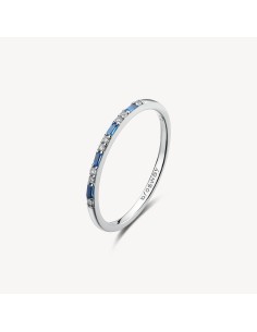 Anello BROSWAY FANCY in argento 925 cristalli bianchi e sapphire FF...