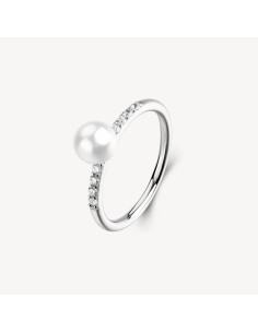 Anello BROSWAY FANCY in argento 925 cristalli bianchi e perla FIW17...