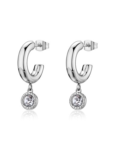 Orecchini a cerchietto S'AGAPO Aurora SAR68 in acciaio 316L dorato ...