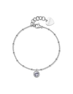 Bracciale S'AGAPO Aurora SAR62 in acciaio 316L con cristallo  a sol...