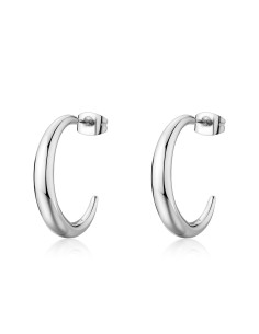 Orecchini a cerchio piccoli S'AGAPO Chunky SHK122 in acciaio 316L  ...