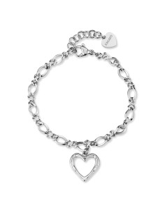 Bracciale S'AGAPO Emotion SMO11 in acciaio 316L con pendente cuore ...
