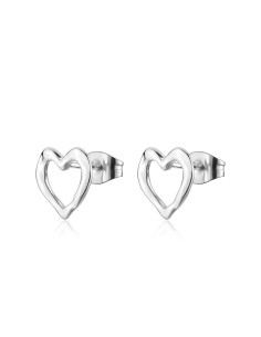 Orecchini S'AGAPO Emotion SMO21 in acciaio 316L cuori piccoli only ...