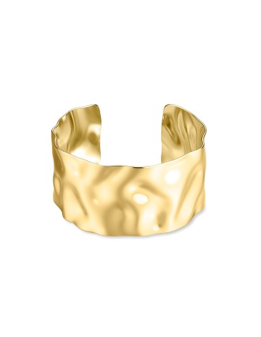 Bracciale rigido S'AGAPO Emotion SMO14 in acciaio 316L dorato  a so...