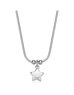 Collana S'AGAPO Click SCK280 in acciaio 316L pendente Stella only 1...