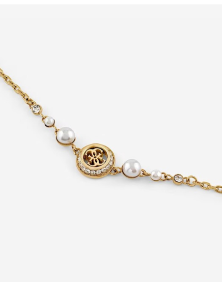 Bracciale GUESS Tiny Perly in acciaio dorato JUBB05516JW YG only 44...