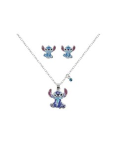 Set Collana e Orecchini DISNEY Stitch in ottone e smalti SF00783SL.CS