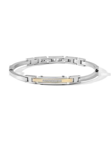Acquista Bracciale COMETE GIOIELLI Uomo UBR 1286 in acciaio pvd oro...