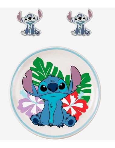 Orecchini DISNEY Stitch in ottone con smalti + portagioielli in ceramica SF00678L.PH