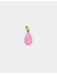 Charm Goccia di Giada Pink RUE DES MILLE Charmbar in argento 925 do...