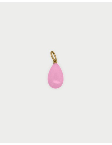 Charm Goccia di Giada Pink RUE DES MILLE Charmbar in argento 925 do...