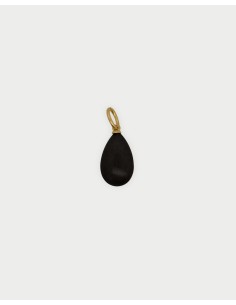 Charm Goccia di Giada Black RUE DES MILLE Charmbar in argento 925 d...