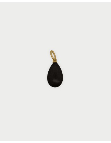 Charm Goccia di Giada Black RUE DES MILLE Charmbar in argento 925 d...
