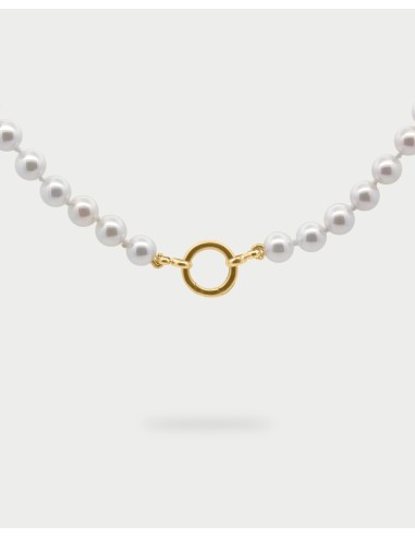 Girocollo Perle Base chiusura cerchio RUE DES MILLE Charmbar in arg...