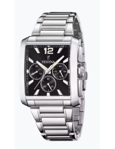 Orologio FESTINA On The Square F20635/4 Black con cinturino in acci...