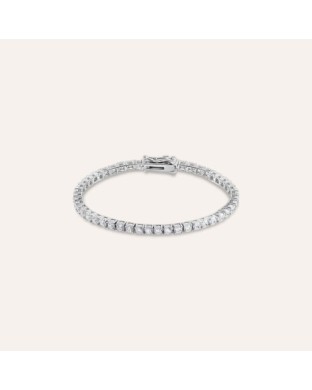 STROILI Bracciale Tennis Silver Elegance Argento Rodiato Cubic Zirconia 1691222