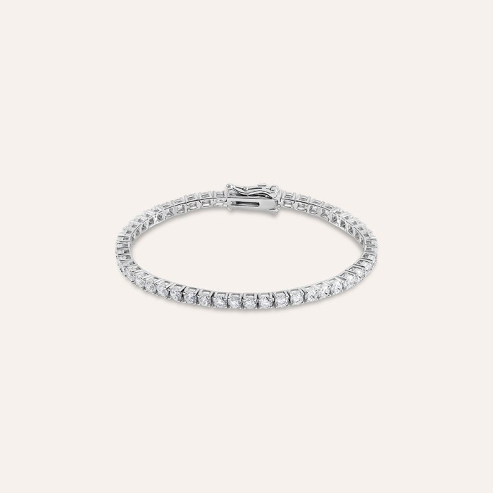 STROILI Bracciale Tennis Silver Elegance Argento Rodiato Cubic Zirconia 1691222