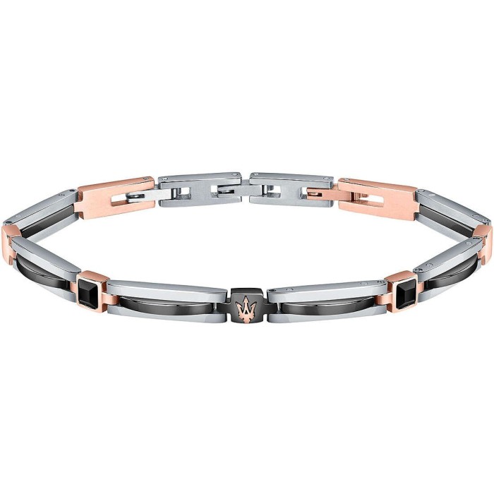 Bracciale MASERATI Ceramic  in acciaio e pvd oro rosa JM223ATZ19