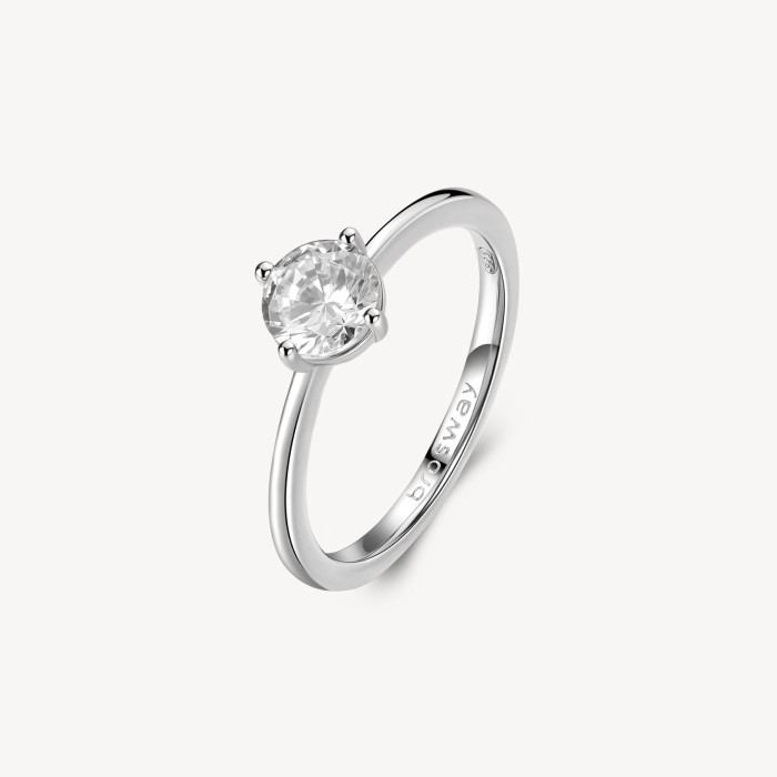 Anello solitario BROSWAY FANCY in argento 925 e cubic zirconia FIW77E Misura 18