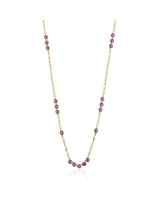 Collana lunga BROSWAY Affinity BFF155 in acciaio 316L dorato con cristalli Swarovski iris