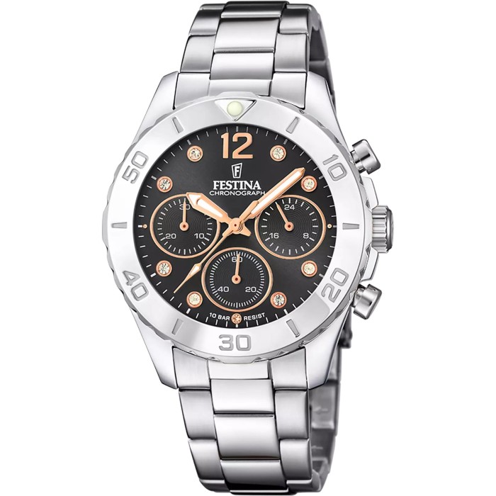 Orologio FESTINA Boyfriend F20603/6 Nero con cinturino in acciaio