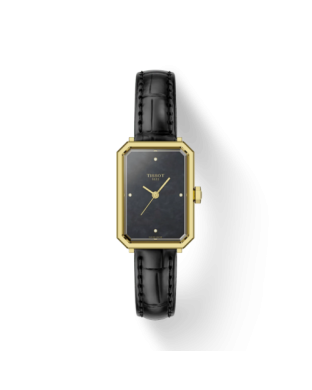 Orologio TISSOT Tissot SRV 30mm T1601103612600 Madreperla nera con cinturino in pelle nero