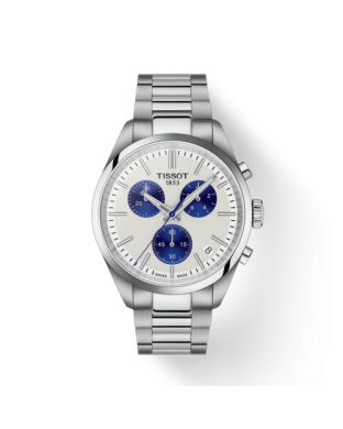 Orologio TISSOT CPR 100 40mm T1504171101100 Bianco con cinturino in acciaio