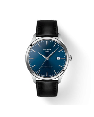 Orologio TISSOT Classic Dream 40mm T1584071604100 Blu con cinturino in pelle nero