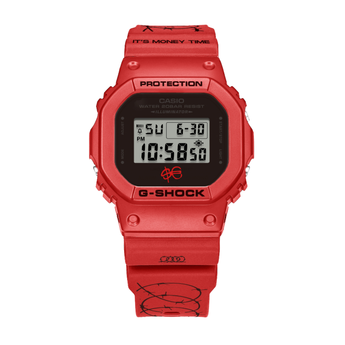 Orologio CASIO SFERA EBBASTA X G-SHOCK DW-5600SFE25-4ER Red