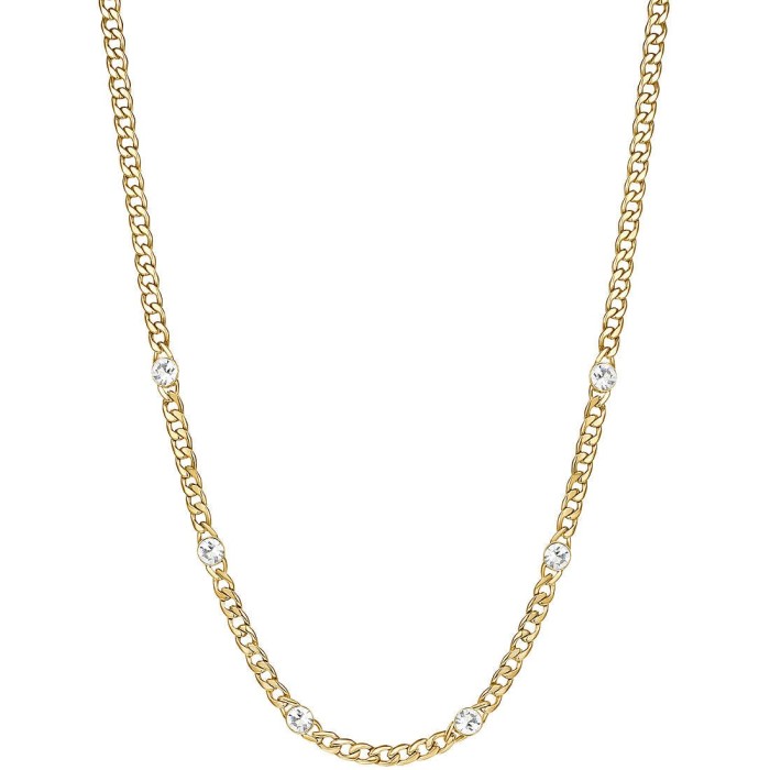 Collana BROSWAY Symphonia BYM84 In acciaio 316L dorato e cristalli