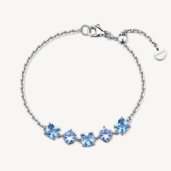 Bracciale BROSWAY Dreaming BIG12 in acciaio 316L e cristalli sapphire