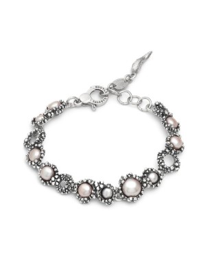 Bracciale GIOVANNI RASPINI Blossom 12492 in argento 925 e perle naturali