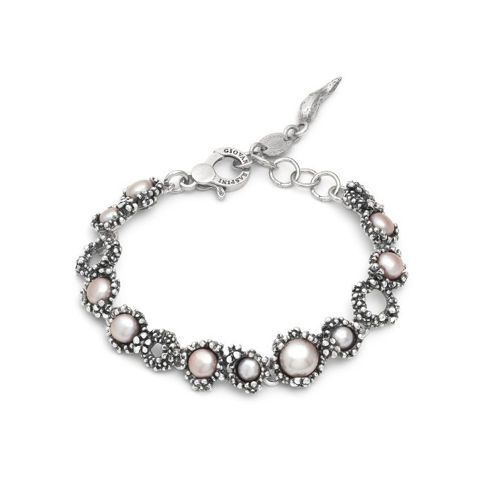Bracciale GIOVANNI RASPINI Blossom 12492 in argento 925 e perle naturali