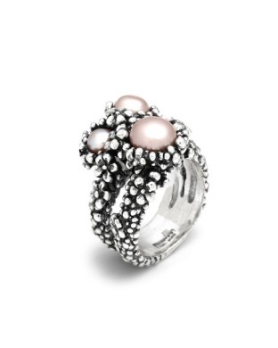 Anello GIOVANNI RASPINI Blossom Grande 12491/18 in argento 925 e perle naturali Misura 18