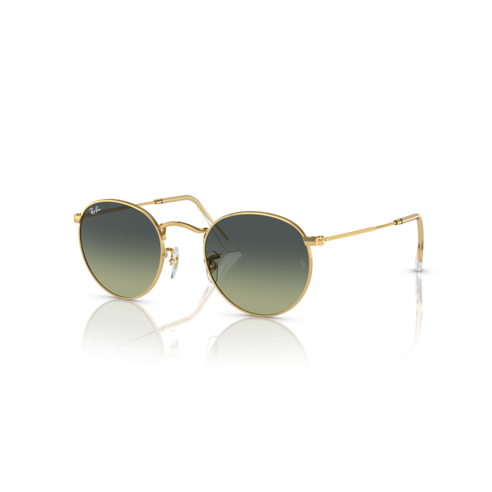 Occhiali sole RAY-BAN Round Metal RB3447 001/BH 50 Arista Gold Vintage Green