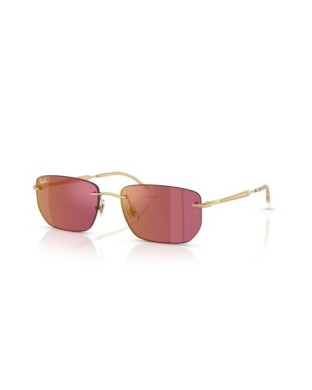 Occhiali sole RAY-BAN RB3768 001/D0 56 Arista Gold Dark Violet Flash Red