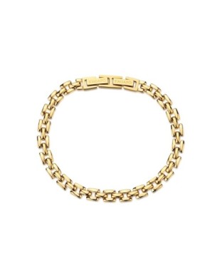 Bracciale Uomo S'AGAPO Ripple SRP98 in acciaio 316L dorato