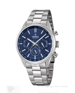 Orologio FESTINA Timeless Chronograph F20742/1 Azzurro con cinturin...