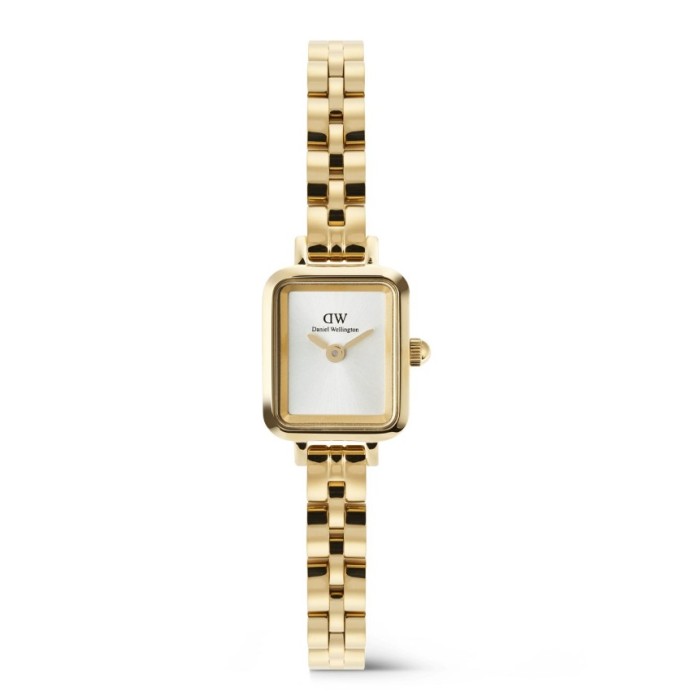 Orologio DANIEL WELLINGTON Quadro Mini Arch 3-link White Sunray Gol...