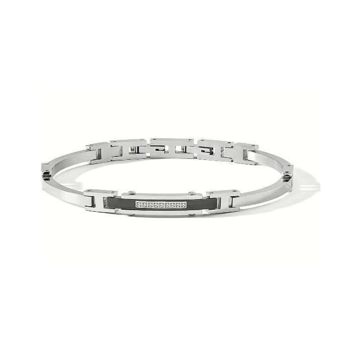 Acquista Bracciale COMETE GIOIELLI Uomo UBR 1285 in acciaio pvd ner...