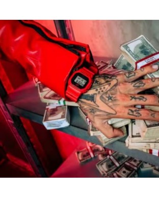 Orologio CASIO SFERA EBBASTA X G-SHOCK DW-5600SFE25-4ER Red 2